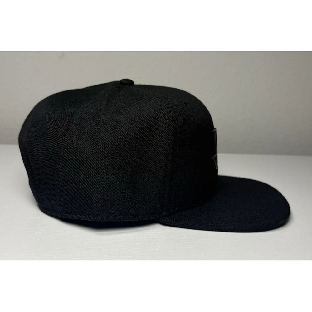 Branded Bills Texas Lone Star Snapback Hat Black Flat Bill Adjustable Streetwear